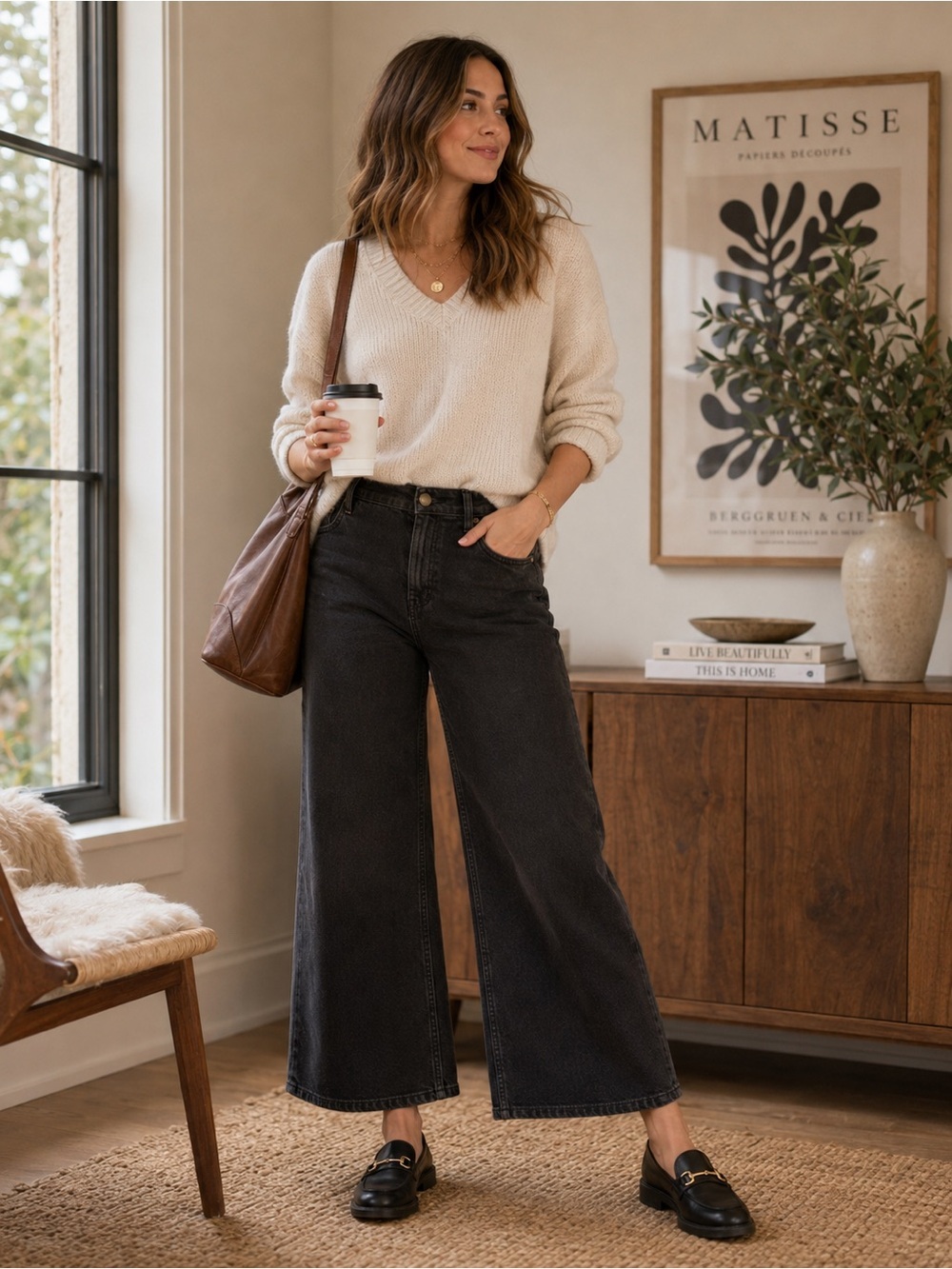 Pilcro The Skipper Jeans Womens 29 Black Anthropologie Crop Wide Leg High Rise